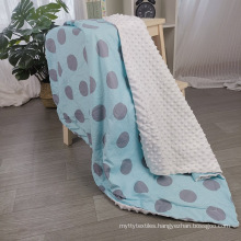 Eco-friendly polyester sleeping winter soft baby blanket for infant